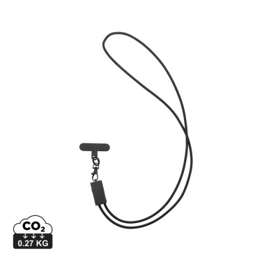 Logotrade promotional gift image of: Terra RCS recycled PET phone cord with dual charge cable