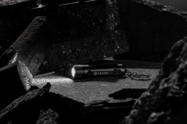 Logo trade promotional giveaways picture of: Gear X rechargeable ultra bright keychain torch