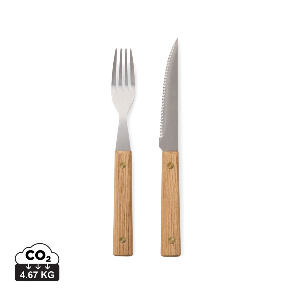 Logo trade promotional giveaway photo of: VINGA Paso 8 pcs bbq cutlery set