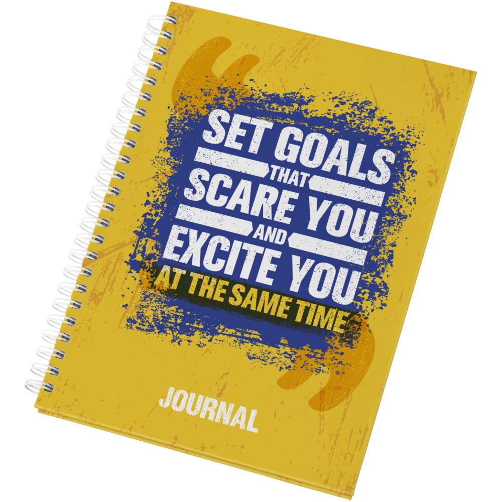 Logo trade promotional giveaway photo of: Desk-Mate® A5 hard cover journal