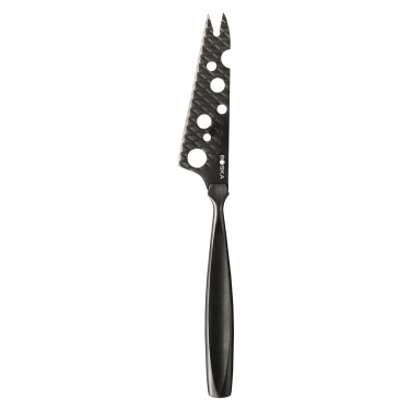 Logo trade promotional gifts picture of: BOSKA Cheese Knife Set Monaco+ Black
