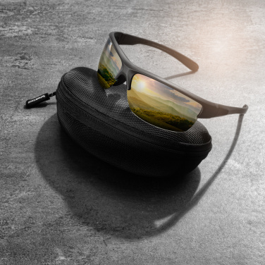 Logo trade promotional gifts picture of: Polarized sunglasses MANASLU Schwarzwolf