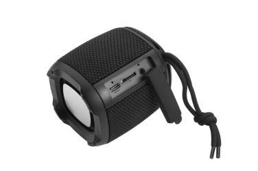 Logo trade promotional items image of: Bluetooth speaker HERMON Schwarzwolf