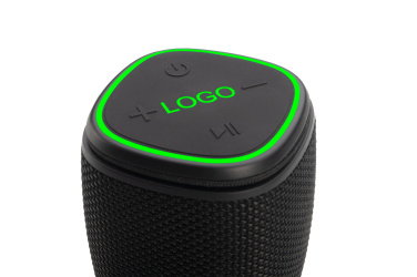 Logo trade promotional gift photo of: Bluetooth speaker HERMON Schwarzwolf