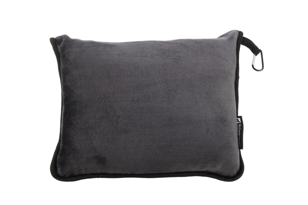 Logotrade promotional merchandise image of: Blanket and pillow 2 in 1 AMIATA Schwarzwolf