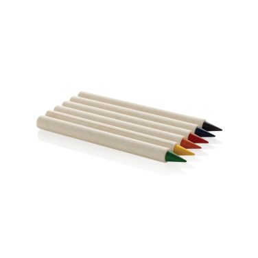 Logo trade promotional giveaway photo of: Micki GRS infinity 6pc colouring pencil set