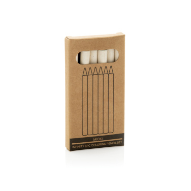 Logo trade promotional items picture of: Micki GRS infinity 6pc colouring pencil set