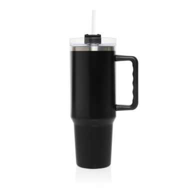 Logo trade promotional merchandise photo of: Stadley RCS recycled steel tumbler 1200ML