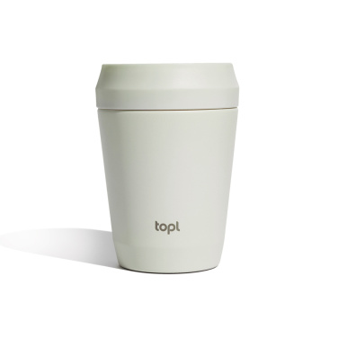 Logo trade promotional merchandise photo of: Topl Recycled Steel To Go Tumbler Patented 360 Lid 235ml