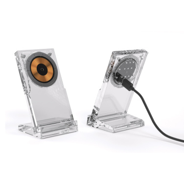 Logo trade promotional merchandise photo of: Magcharge 15W magnetic wireless charging stand