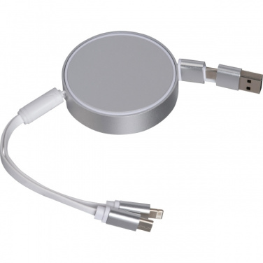 Logo trade promotional product photo of: Charging cable made from recycled aluminum Ostend