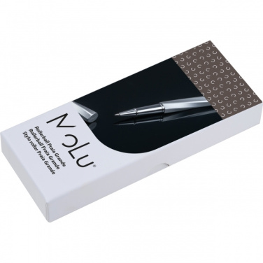 Logo trade corporate gifts image of: MoLu brass rollerball Praia Grande