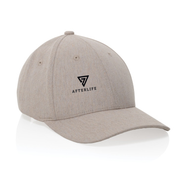 Logo trade promotional merchandise photo of: Milo AWARE™ recycled heather 6 panel cap 200gr
