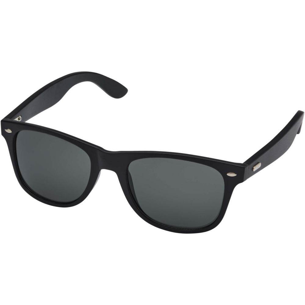 Logo trade advertising product photo of: Arlo bamboo sunglasses with black coating