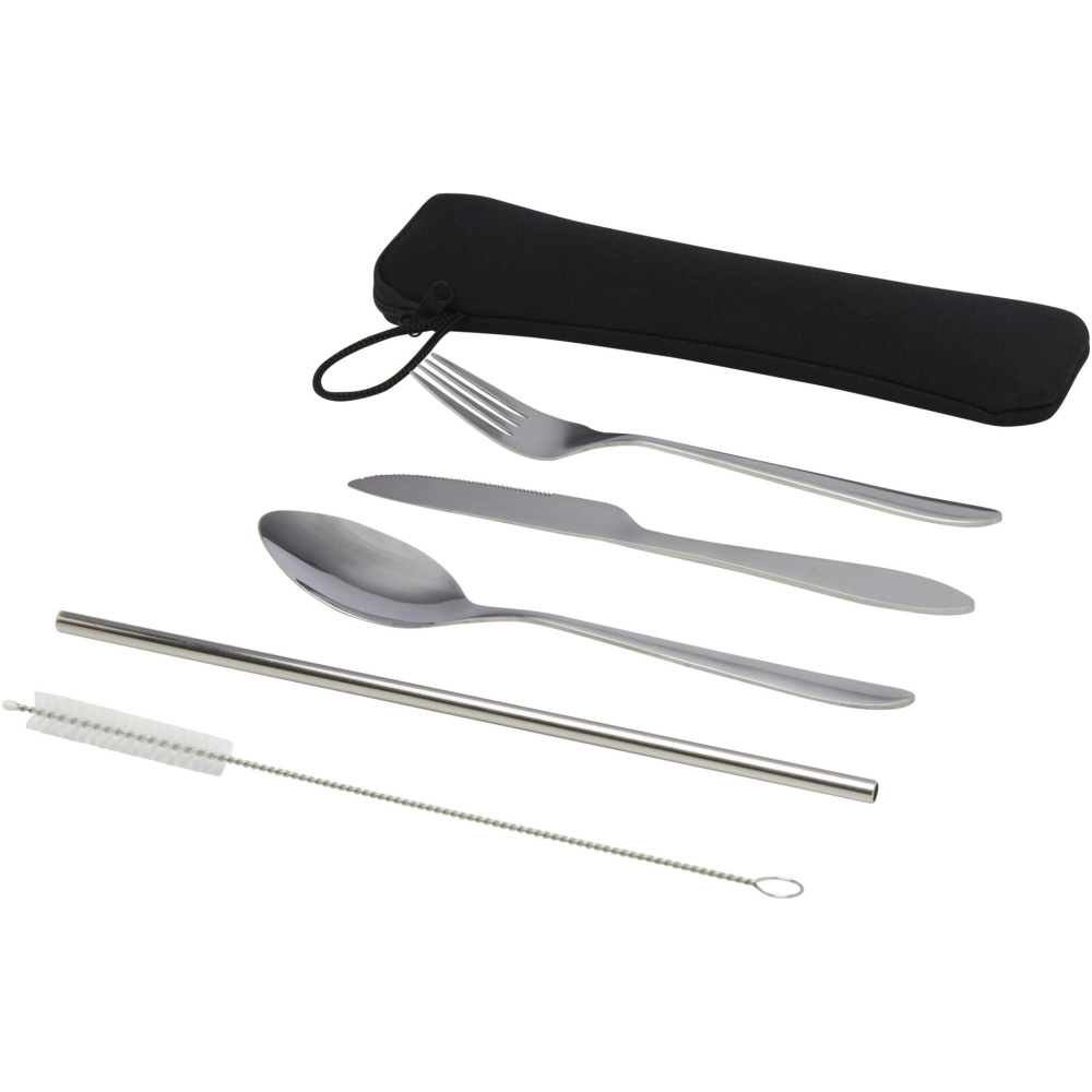 Logo trade advertising products image of: Sheen 5-piece stainless steel cutlery set
