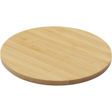 Logo trade business gifts image of: Cha bamboo coaster