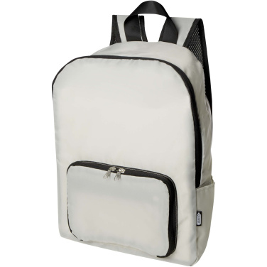 Logotrade promotional giveaway image of: EcoFold RPET foldable backpack 15L