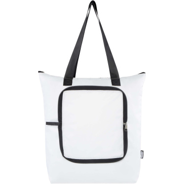 Logo trade promotional gift photo of: EcoFold RPET foldable tote cooler bag 15L