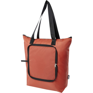 Logo trade promotional items picture of: EcoFold RPET foldable tote cooler bag 15L