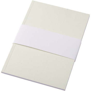 Logo trade promotional giveaways image of: Novella Austen A5 recycled soft cover notebook - 50 sheets