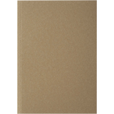 Logo trade promotional giveaways picture of: Novella Austen A5 recycled soft cover kraft notebook - 50 sheets