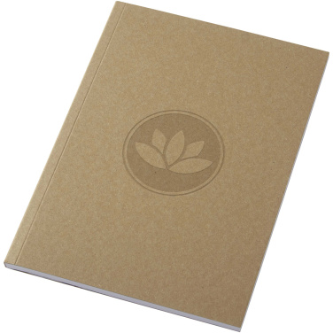 Logo trade advertising products picture of: Novella Austen A5 recycled soft cover kraft notebook - 50 sheets