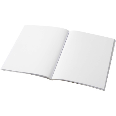 Logo trade promotional merchandise photo of: Novella Austen A5 recycled soft cover kraft notebook - 50 sheets