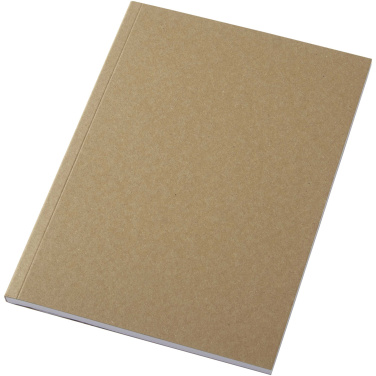Logotrade promotional gift image of: Novella Austen A5 recycled soft cover kraft notebook - 50 sheets