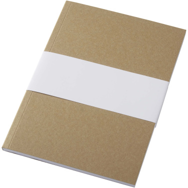 Logotrade promotional products photo of: Novella Austen A5 recycled soft cover kraft notebook - 50 sheets