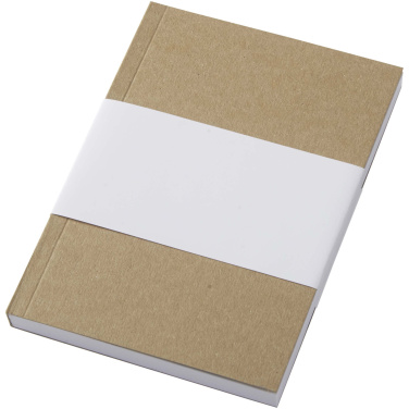 Logo trade promotional product photo of: Novella Austen A6 recycled soft cover kraft notebook - 100 sheets