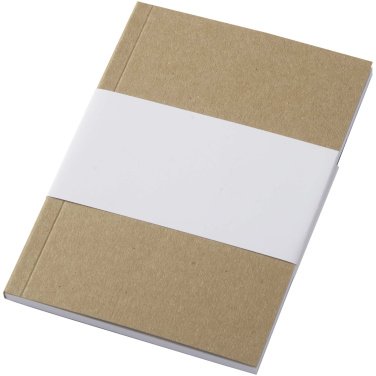 Logotrade promotional products photo of: Novella Austen A6 recycled soft cover kraft notebook - 50 sheets