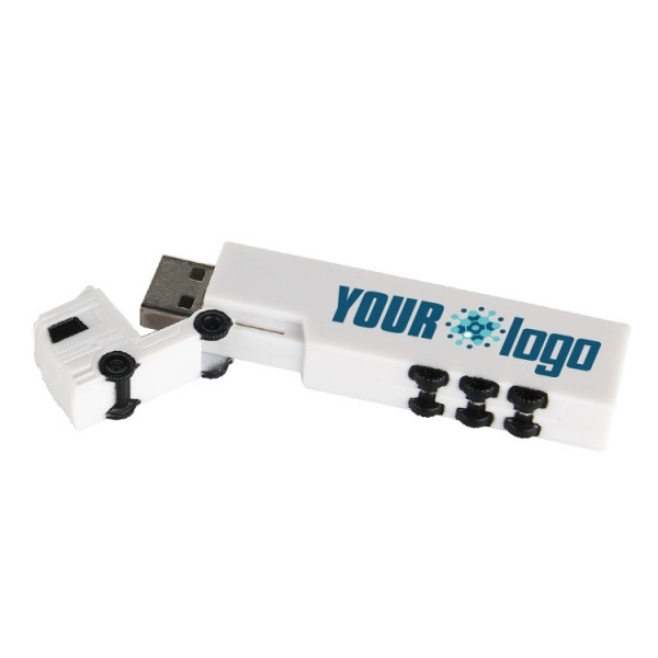 Logo trade promotional giveaways picture of: Plastic USB stick