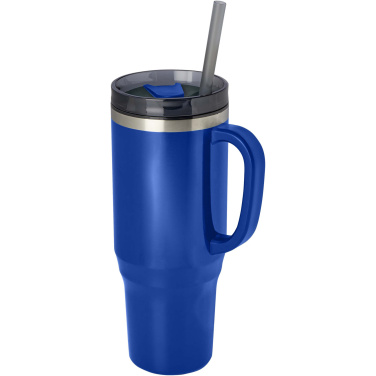 Logo trade promotional item photo of: Melbourne 1200 ml RCS certified insulated tumbler with straw