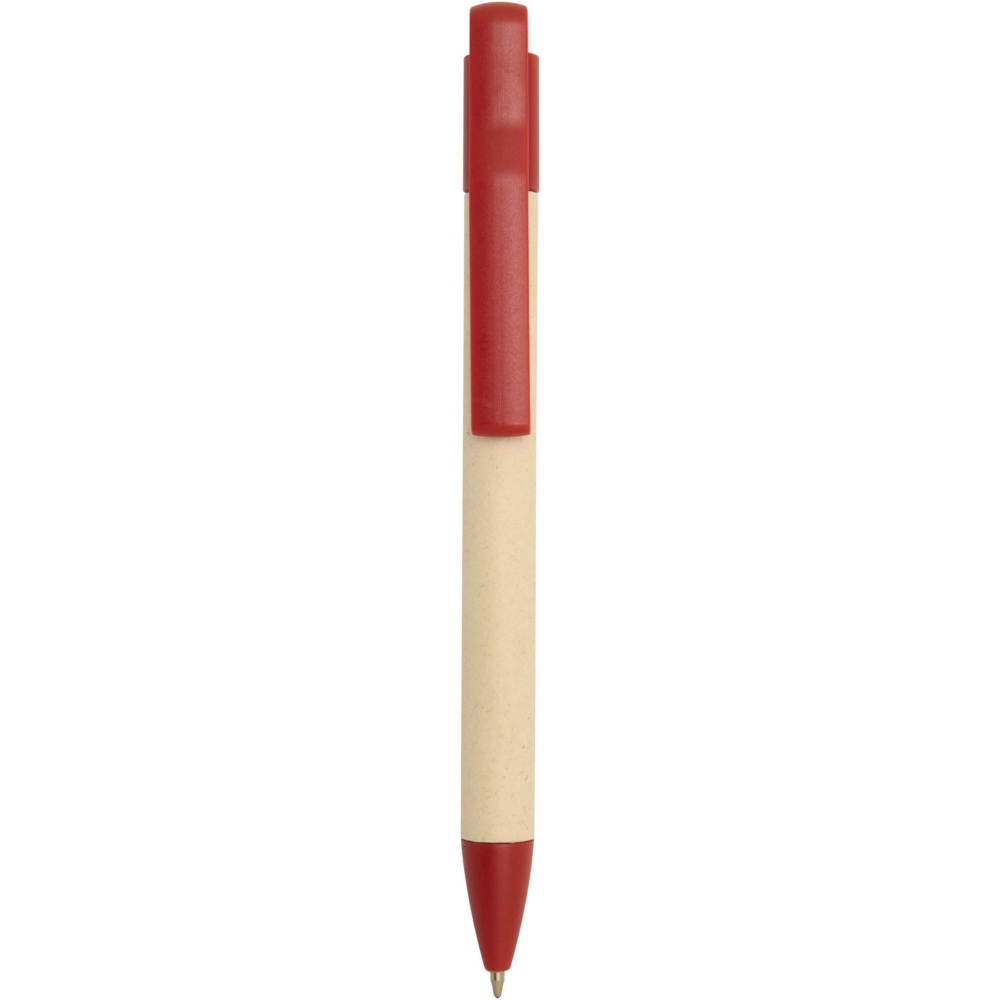 Logo trade promotional items picture of: Liliana sugarcane paper ballpoint pen (blue ink)