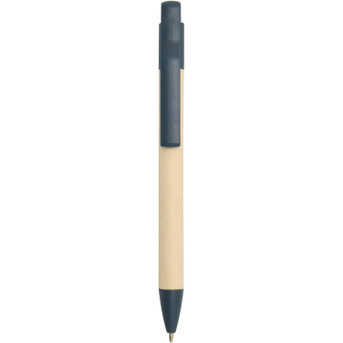 Logotrade promotional merchandise picture of: Liliana sugarcane paper ballpoint pen (blue ink)