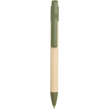 Logo trade promotional products picture of: Liliana sugarcane paper ballpoint pen (blue ink)
