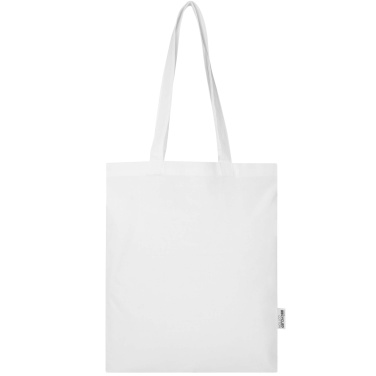 Logotrade promotional product image of: Madras Blend 140 g/m² GRS recycled cotton tote bag 7L