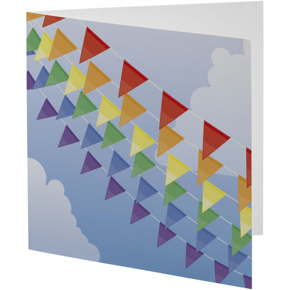 Logo trade promotional merchandise photo of: Herald square greeting card