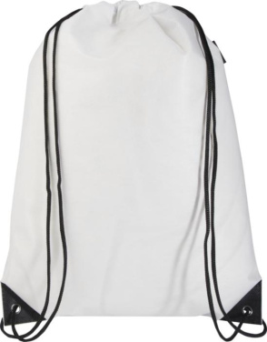 Logotrade corporate gift picture of: Evergreen GRS recycled non-woven drawstring bag 5L