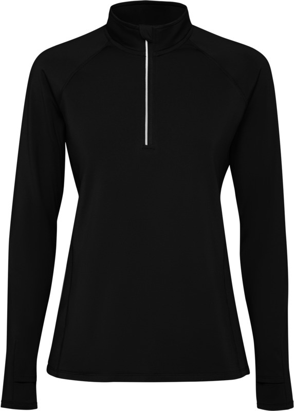 Logo trade corporate gifts image of: Estambul long sleeve women's half zip sweatshirt