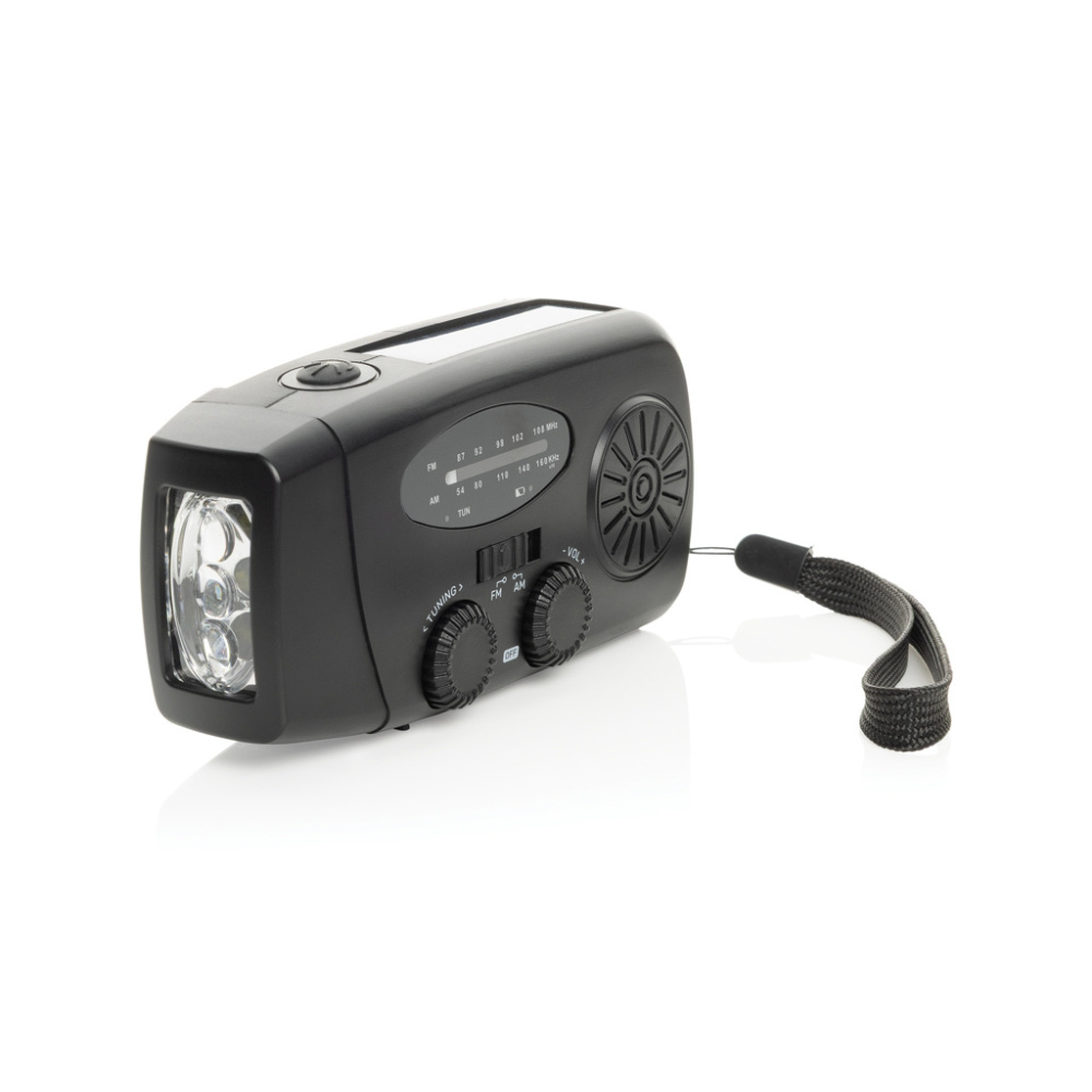 Logo trade promotional items picture of: RescueWave RCS recycled plastic emergency radio