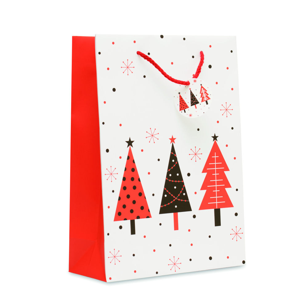 Logo trade business gift photo of: Gift paper bag large