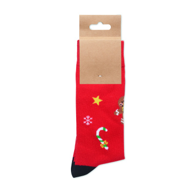 Logo trade promotional merchandise picture of: Pair of Christmas socks M