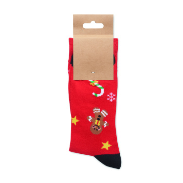 Logo trade promotional merchandise photo of: Pair of Christmas socks M