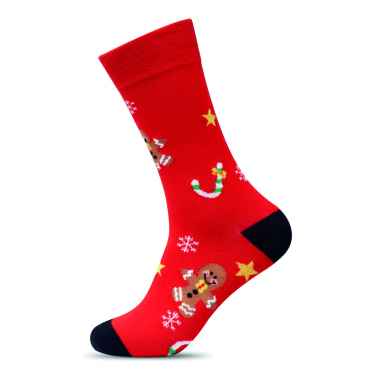 Logo trade promotional gift photo of: Pair of Christmas socks L