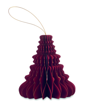 Logotrade promotional item image of: Christmas paper tree hanger
