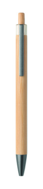 Logo trade promotional giveaways picture of: Push button bamboo pen