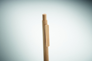 Logo trade corporate gift photo of: Bamboo automatic ball pen