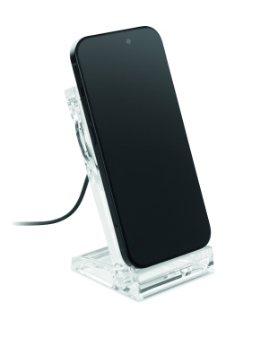 Logo trade promotional products picture of: Acrylic wireless charger 15W