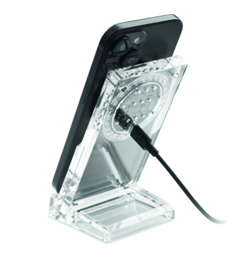 Logotrade promotional giveaways photo of: Acrylic wireless charger 15W